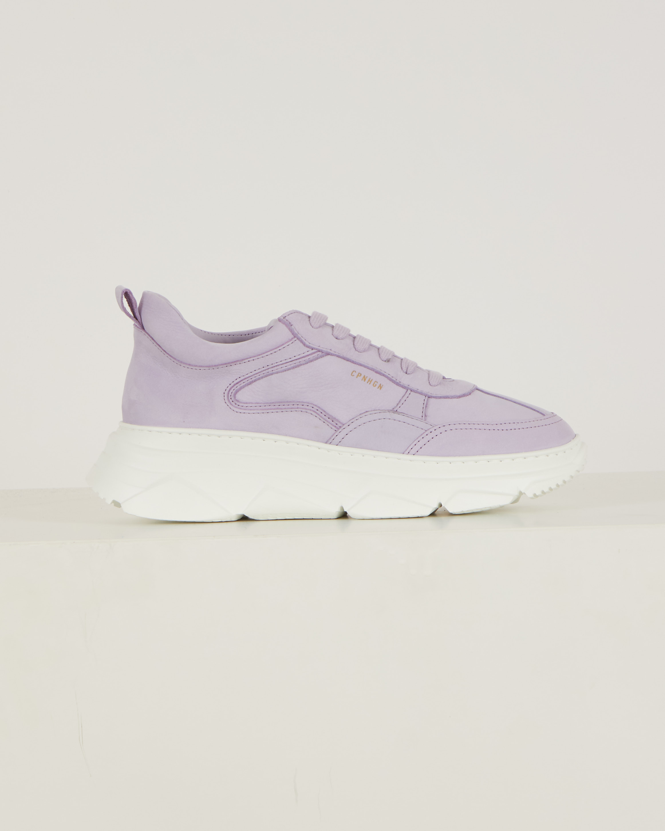 COPENHAGEN Sneaker CPH413 Beige Suede/Lila Combi - Bormans Modeschoenen