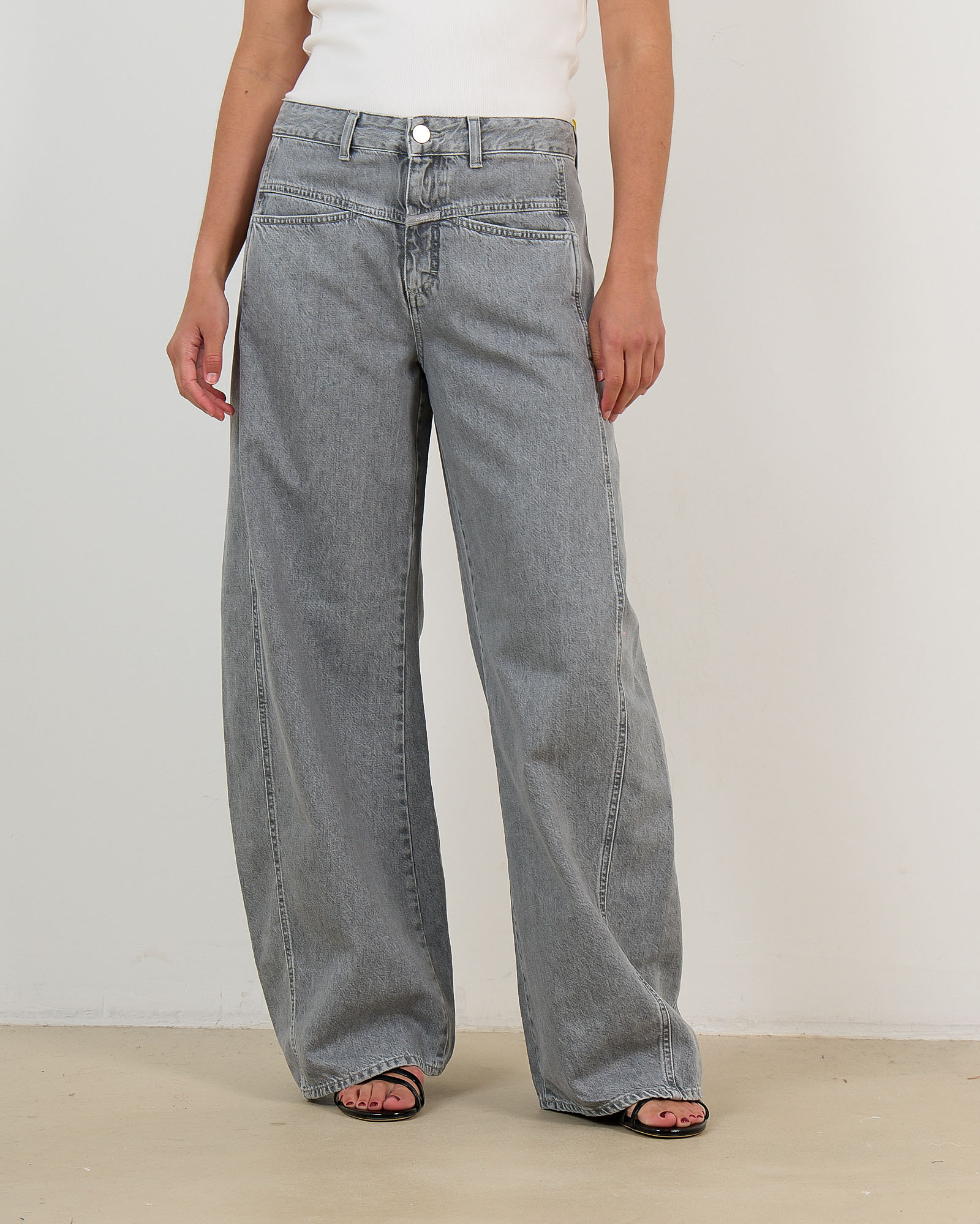 Tori-x Barrel Jeans Grijs