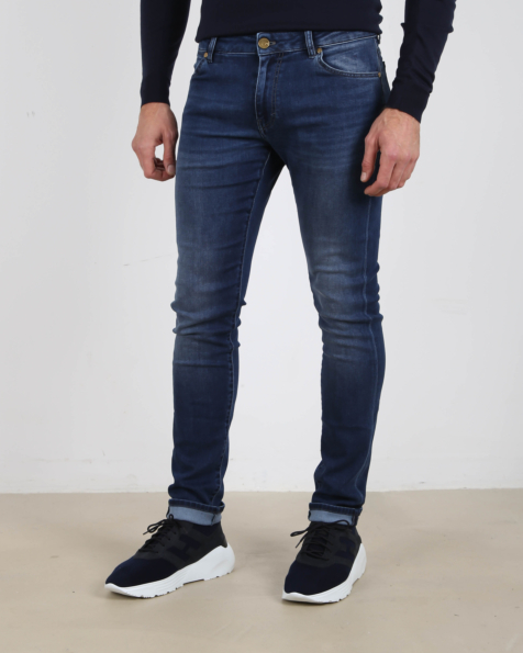 Korte broek heren jeans short met stretch | Blauw denim | Flexibel