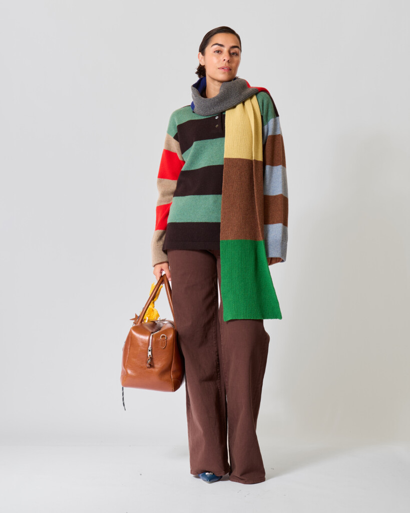 Torin Striped Polo Knit Multi