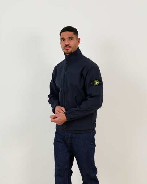 Micro Twill Trench Coat Navy Blue