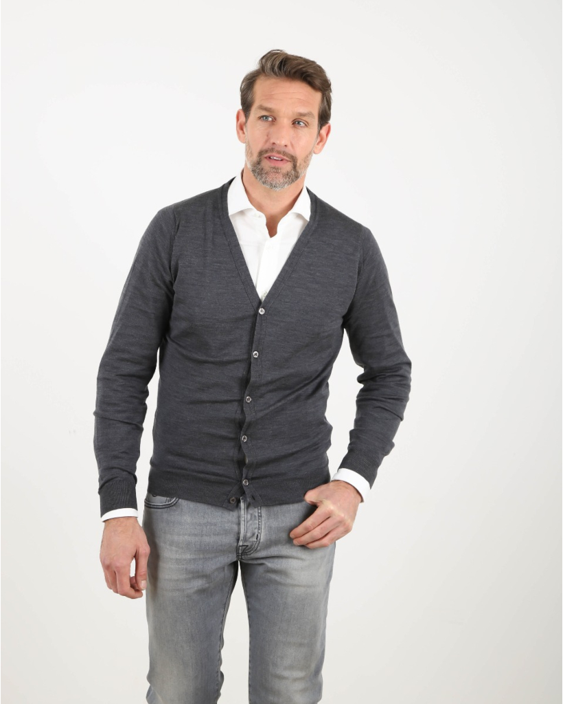 Petworth Cardigan Charcoal