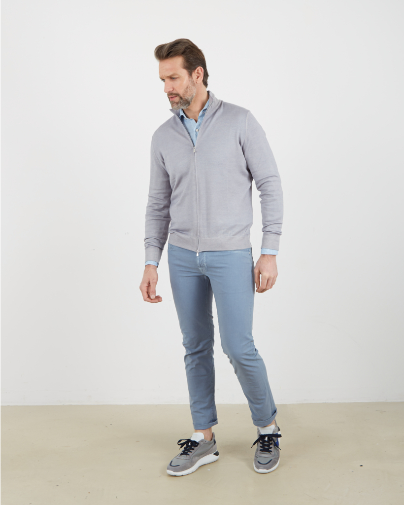 Casual Pantalon NIck 3769 Bleu