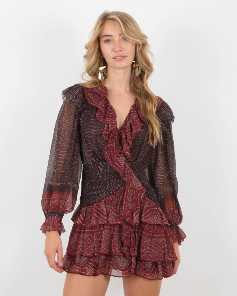 Sara dress bordeaux