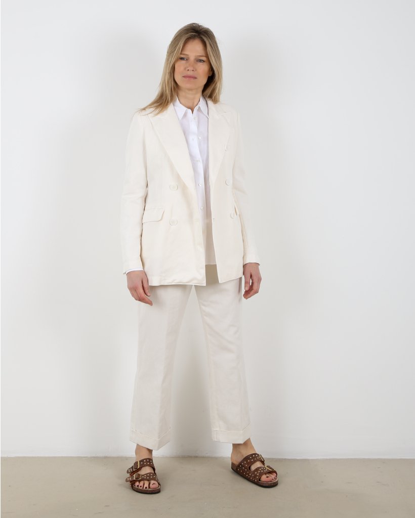 Linnen pantalon off white 