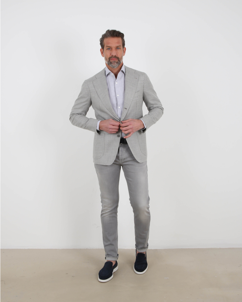 Colbert single breasted grey check 