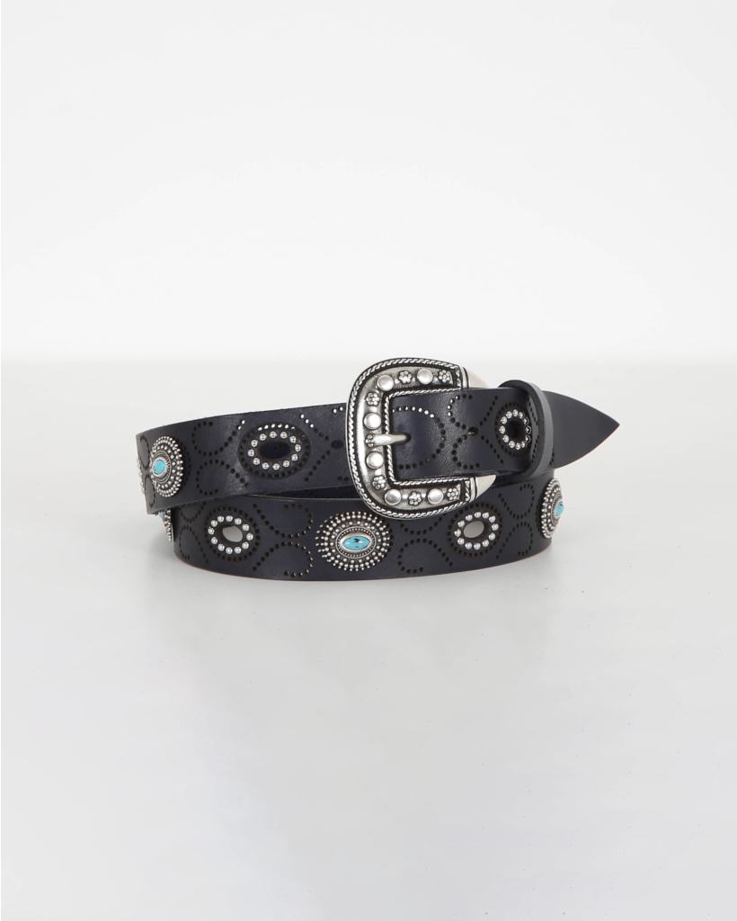 Ceintuur Navy Zilver