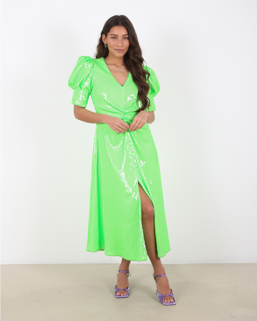 Sequins Maxi Dress Green Gecko