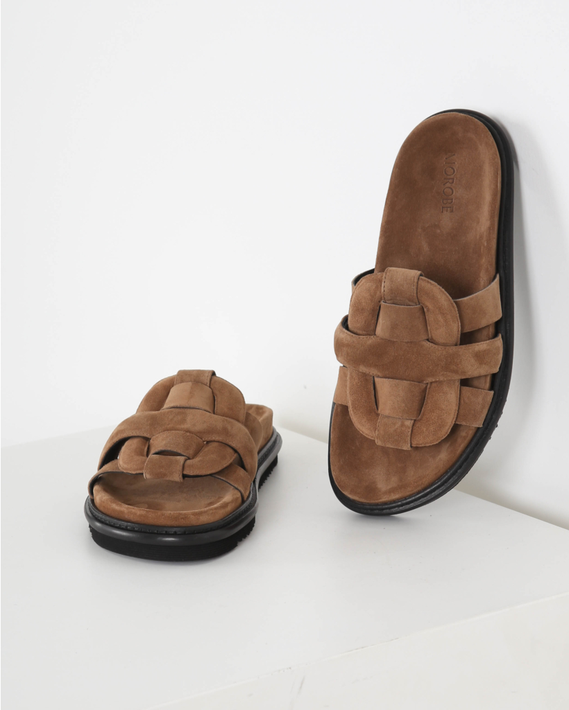 Emilia Flat Sandals Light Cognac Crosta