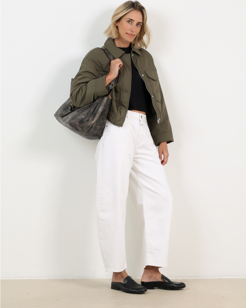 Jazzie Barrel Jeans Ivory L32