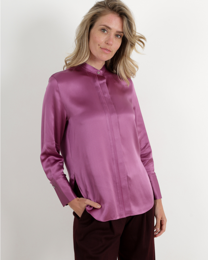 Dolly Bow Blouse in Berry main image 1