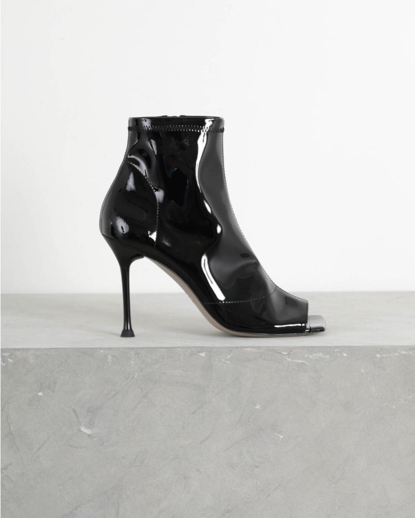 Lexy Enkellaarsje Black Vinyl