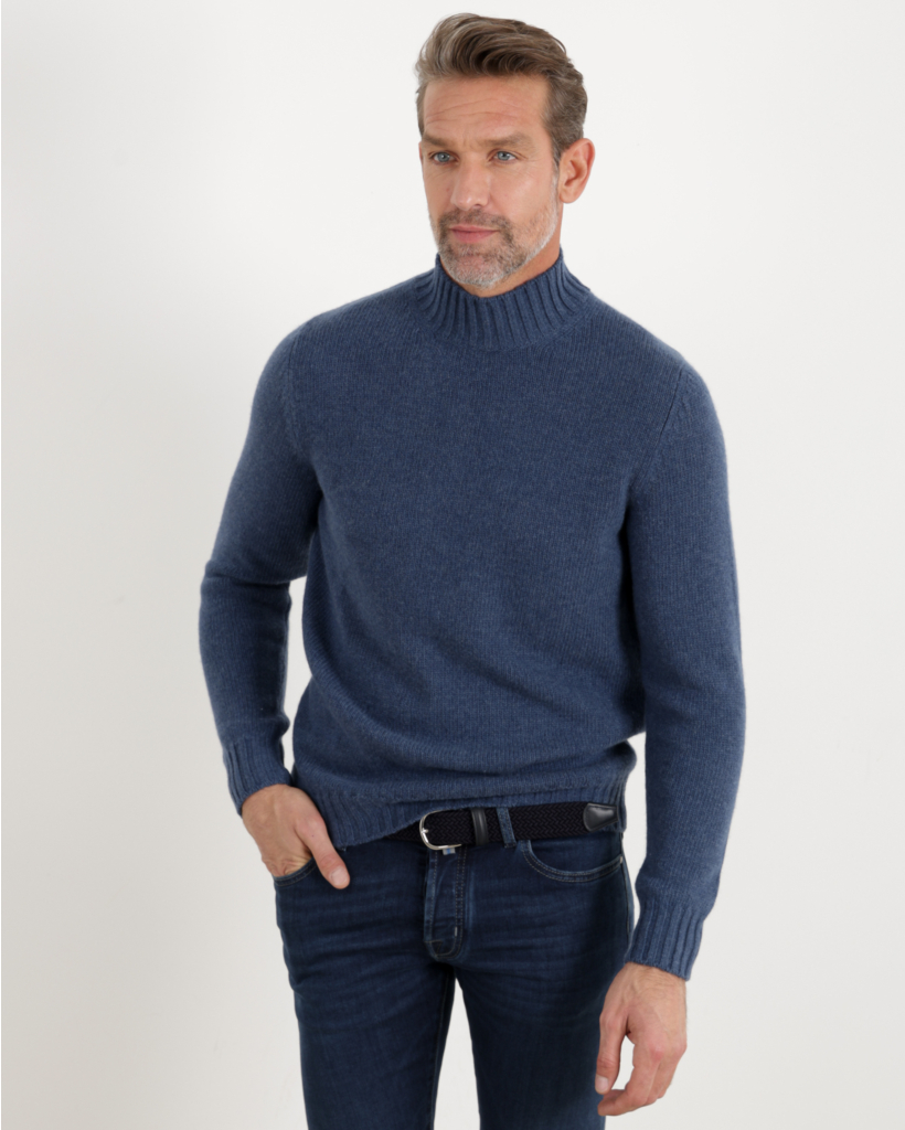 Turtleneck pullover onda indigo 