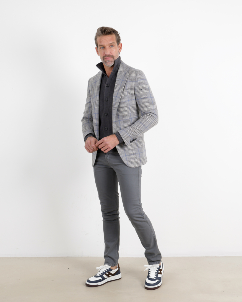 Casual Colbert Posillipo Grey/Blue Check