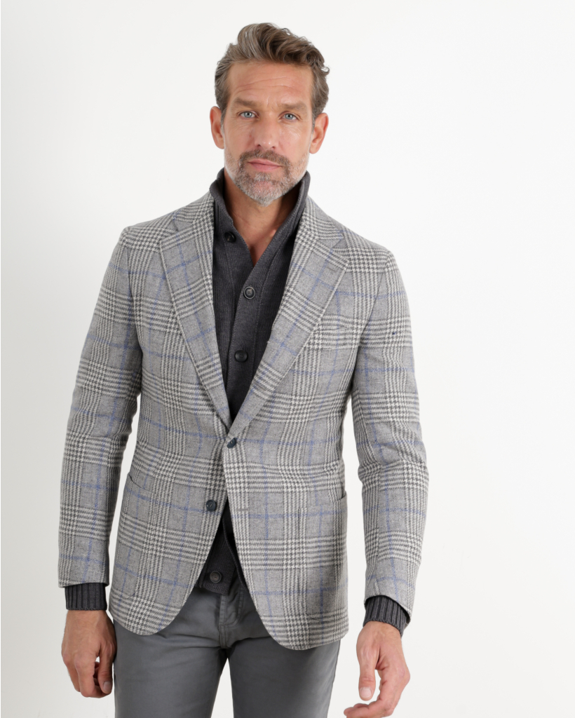 Casual Colbert Posillipo Grey/Blue Check