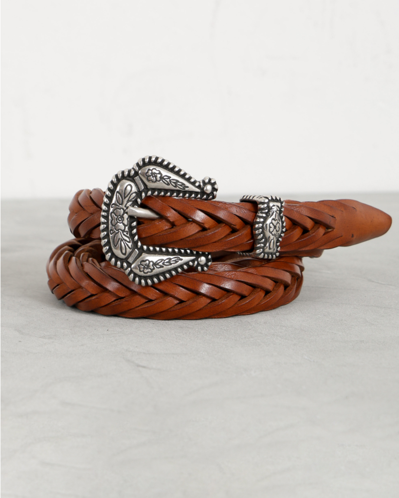 Ceintuur brown braid