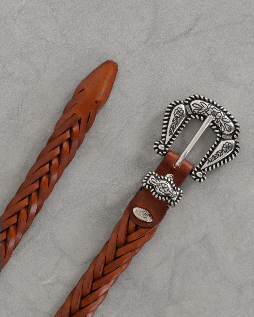 Ceintuur brown braid