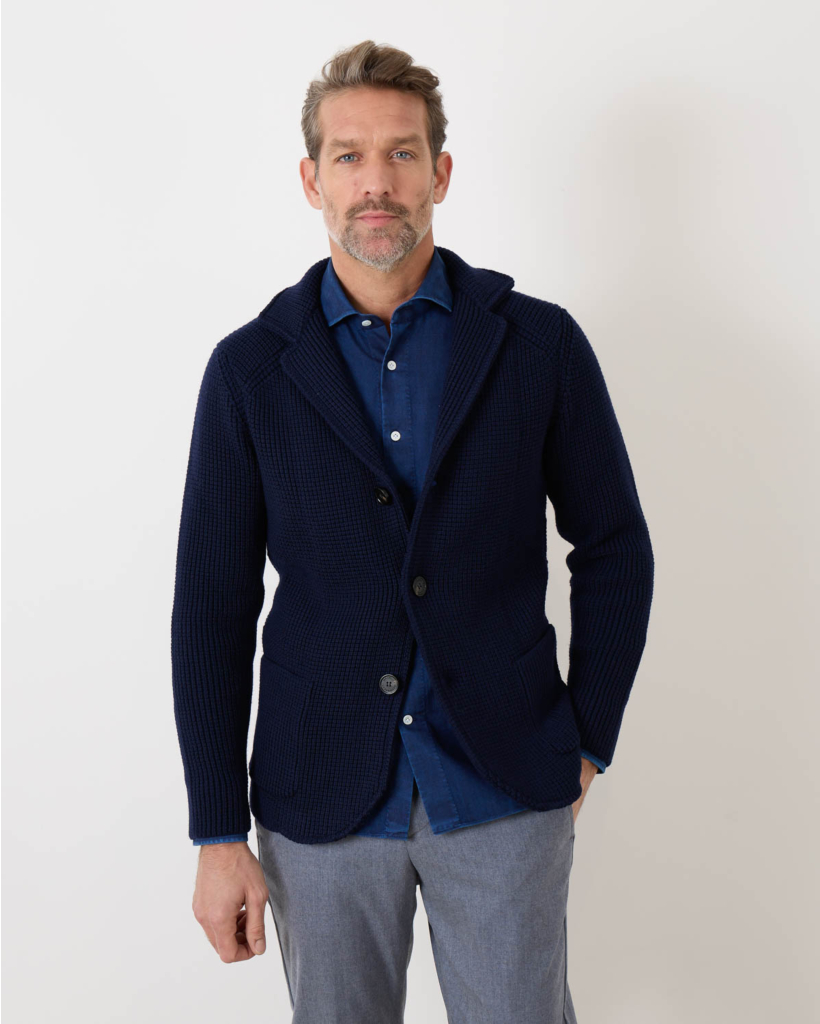 Knit Cardigan Navy