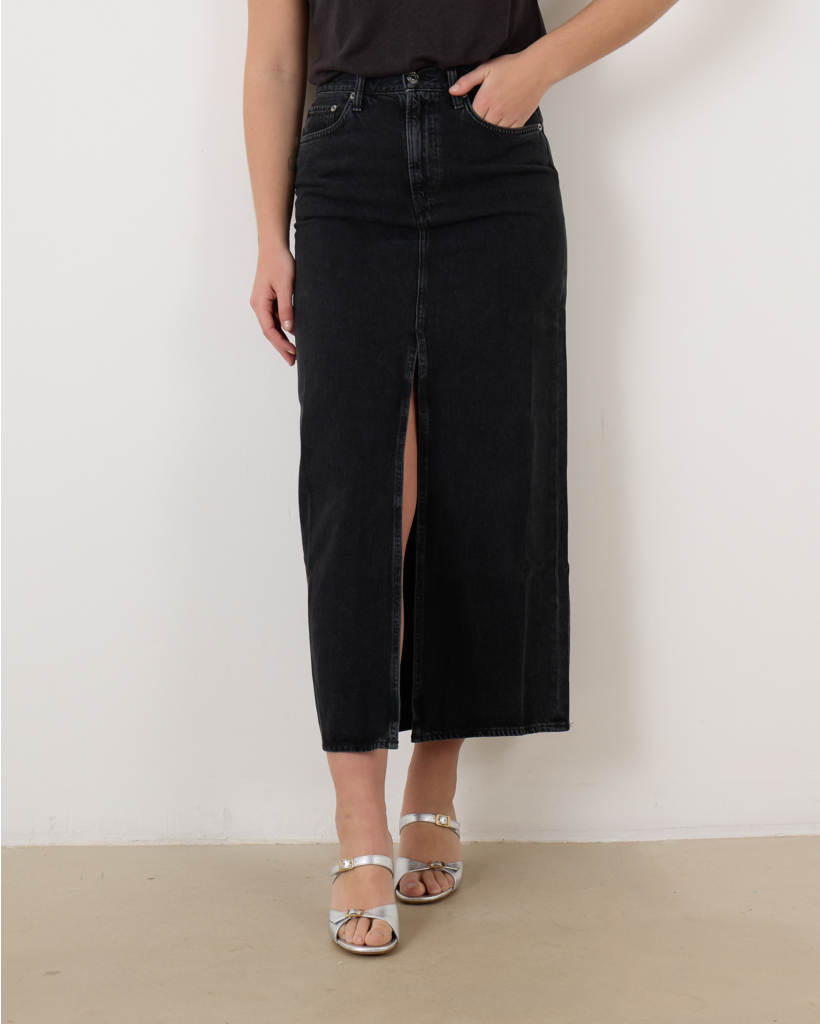 Leif Denim Maxi Rok Spider