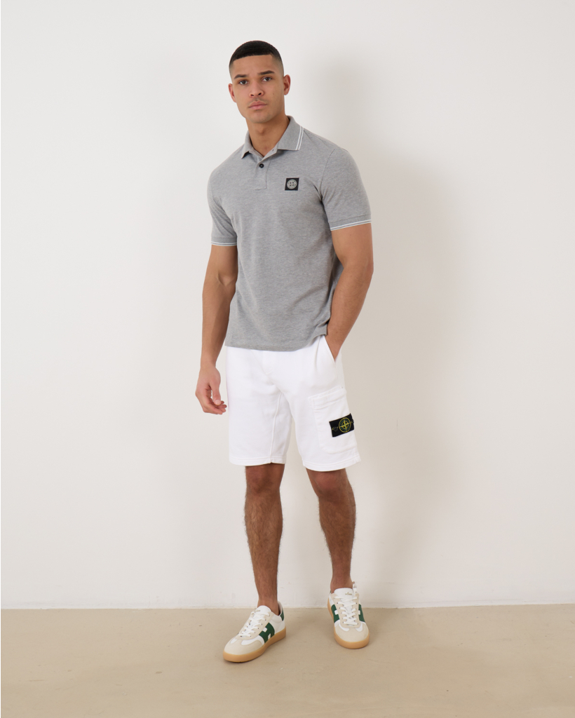 Slim Fit Polo Melange Grey