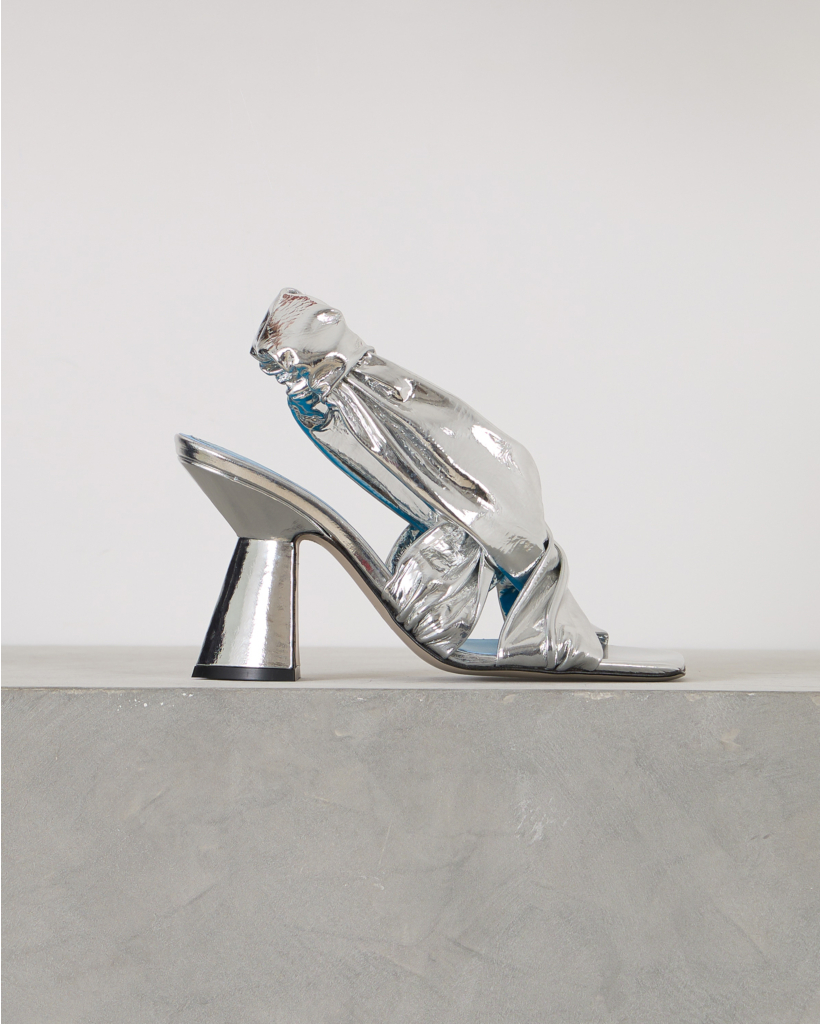 Nicola Sandal Silver Crac