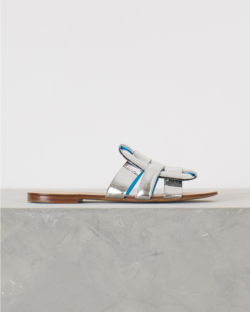 Mules Flat Robien Silver Crac