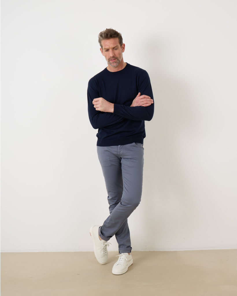 Cotton Pullover Navy