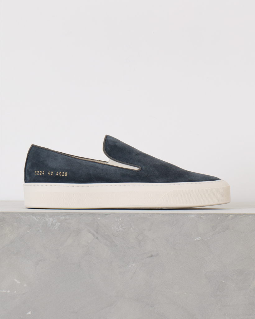 Slip on sneaker suede navy