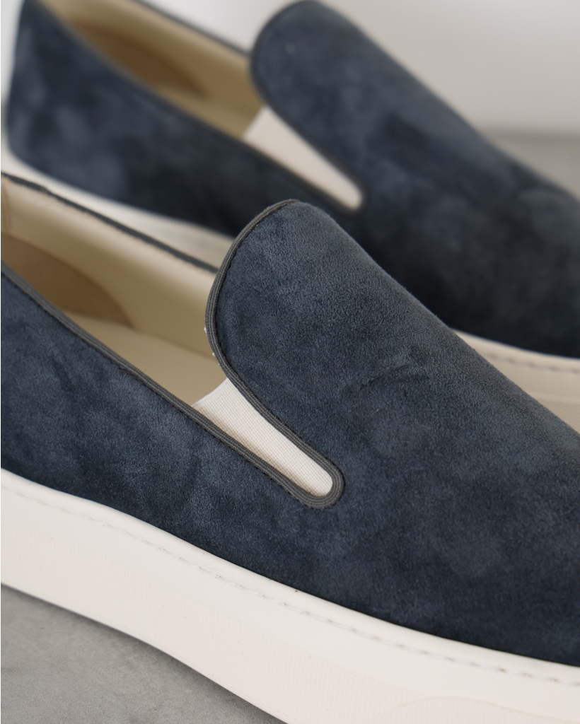 Slip on sneaker suede navy