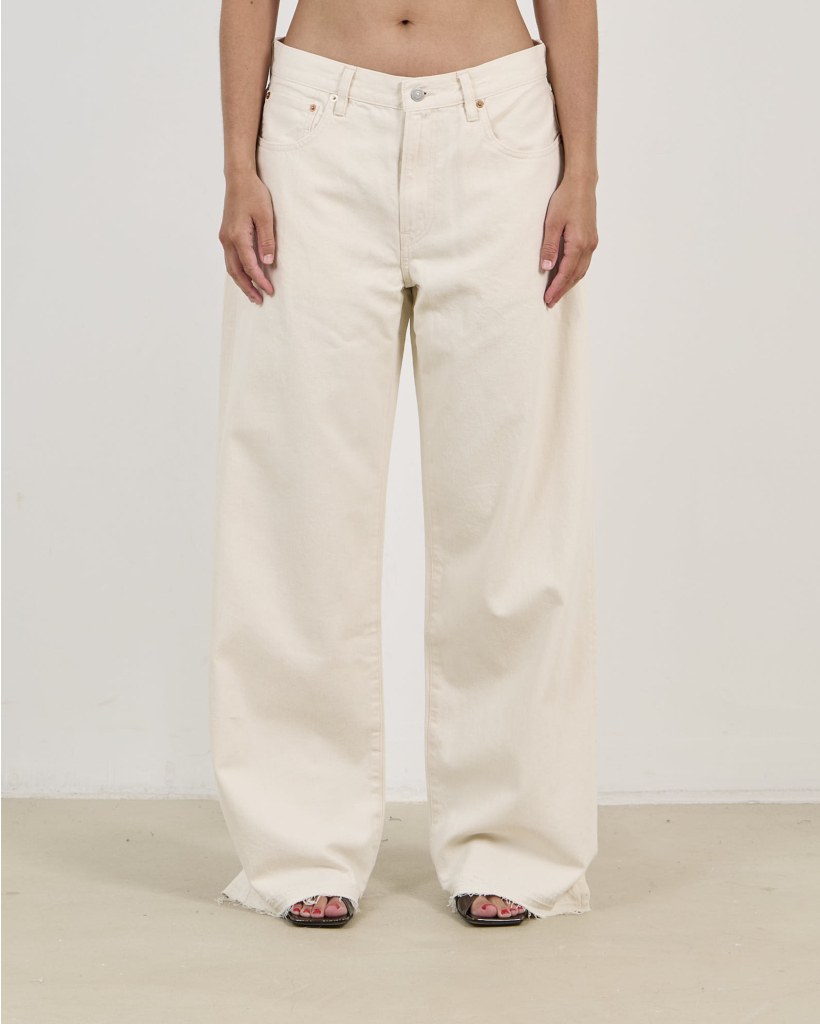 Teri Wide Leg Jeans Barley Khaki