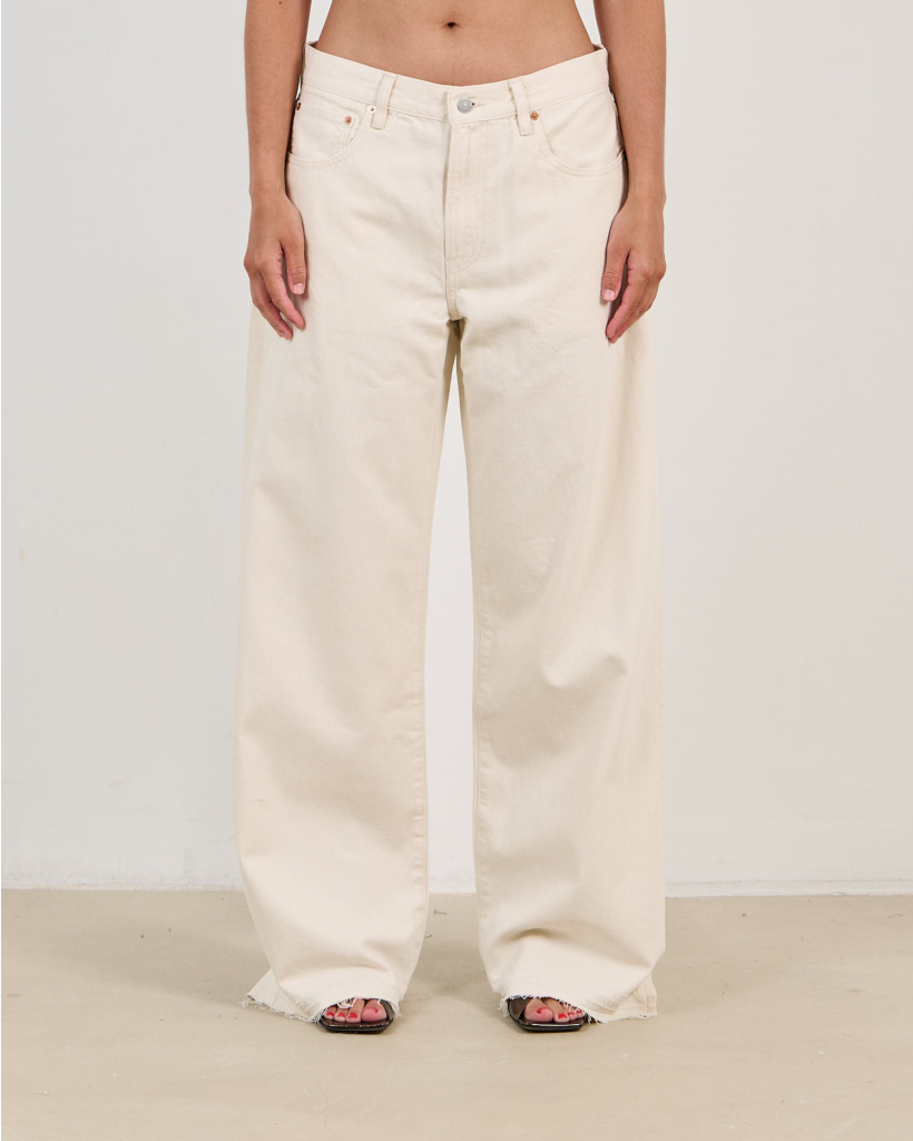 Teri Wide Leg Jeans Barley Khaki