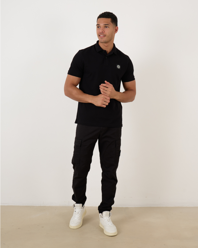 Slim Fit Polo Black
