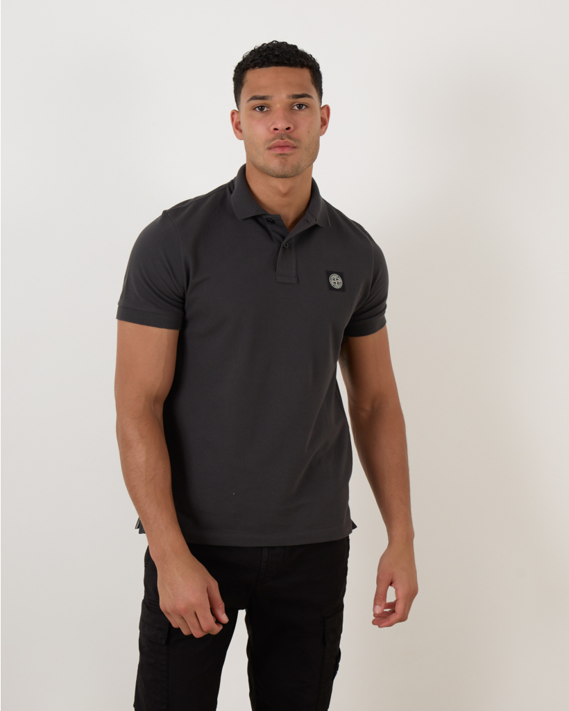 Slim Fit Polo 2SC17 Lead grey