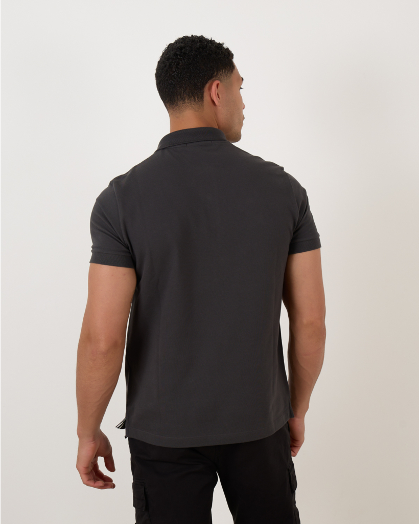Slim Fit Polo 2SC17 Lead grey