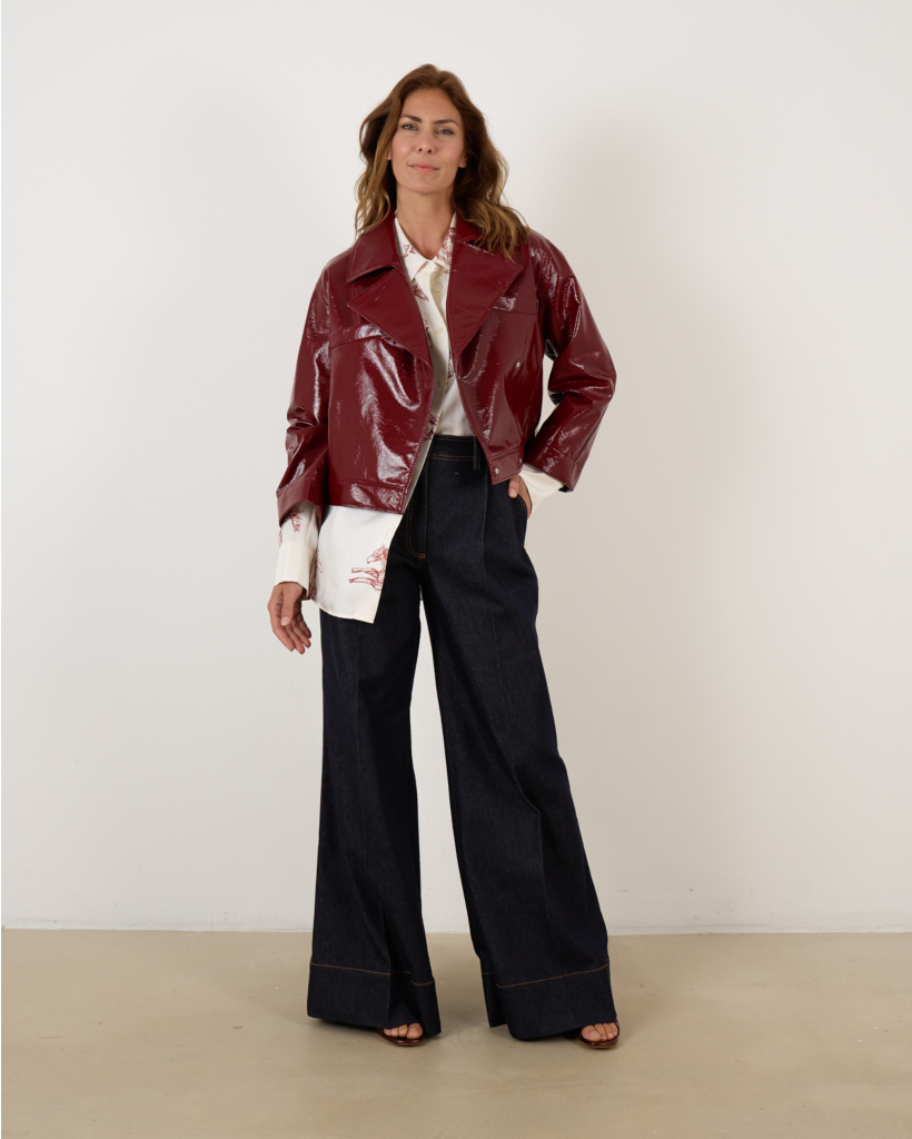 blouse onder blazer