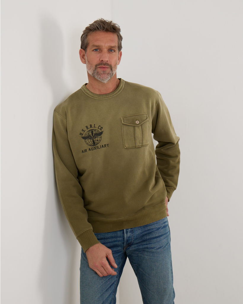 French Terry Sweatshirt Kaki