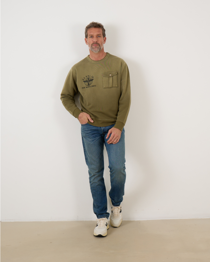 French Terry Sweatshirt Kaki