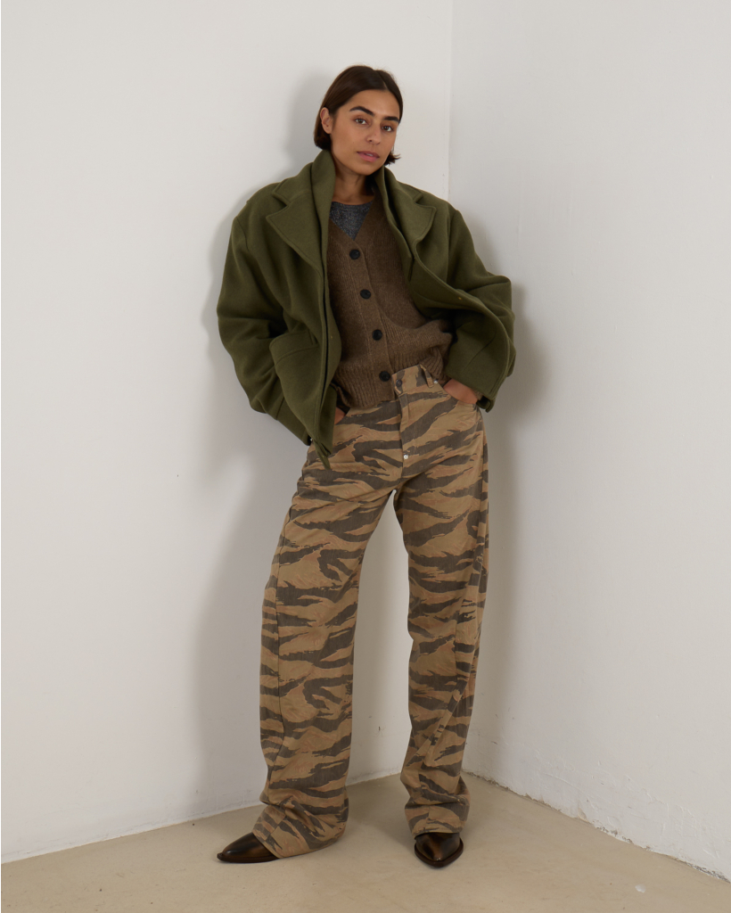 Biker Jacket Wool Mud