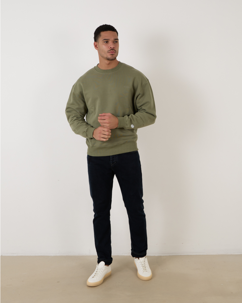 Sweater crewneck palm green