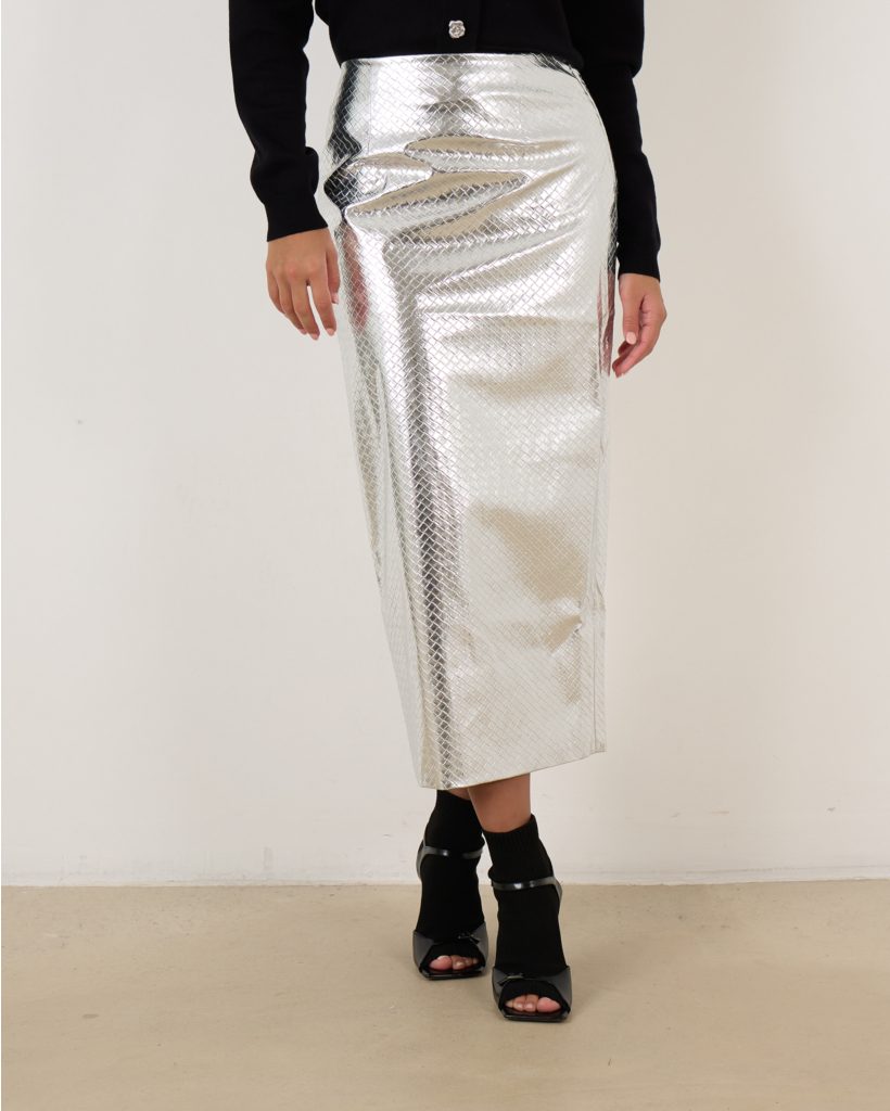 Braided Skirt Silver