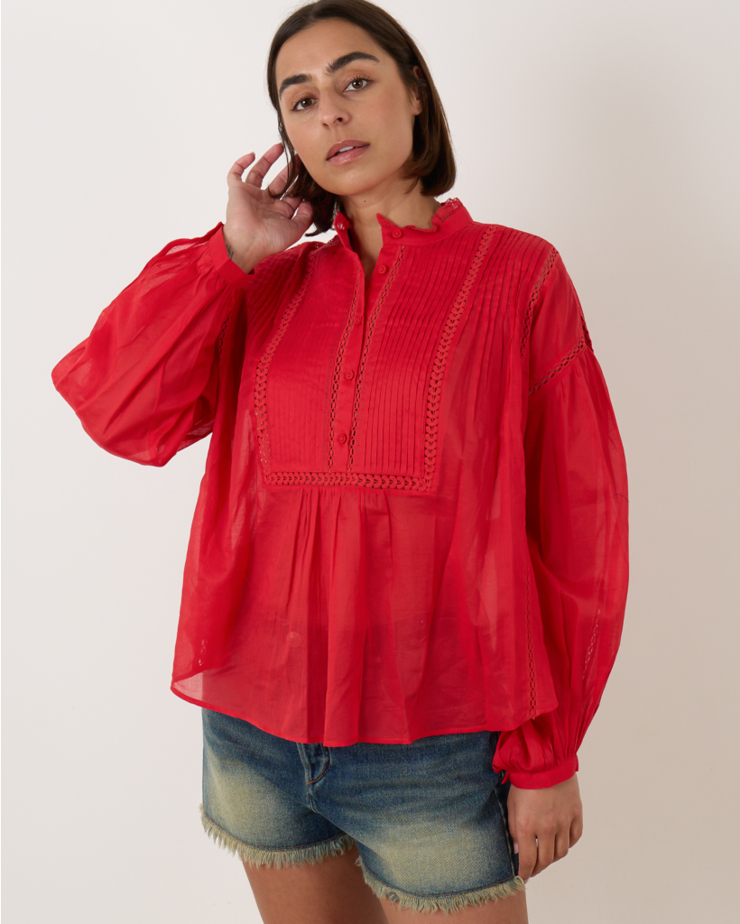 Disia Blouse Red