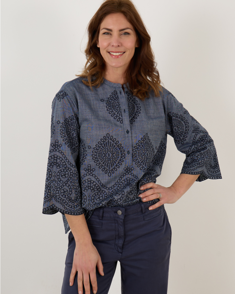 Blouse Luisa Cerano Blauw