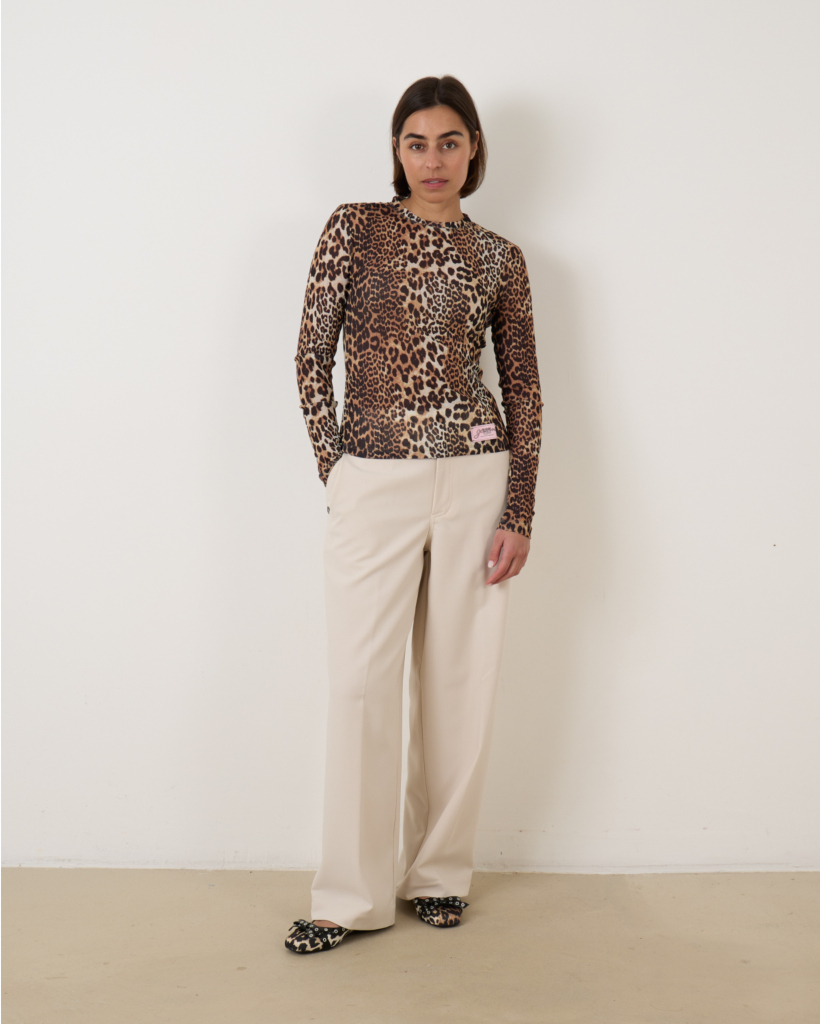 Panter Mesh Lange Mouwen