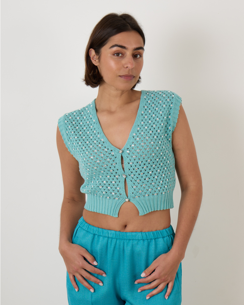 Vest Mouwloos Acqua