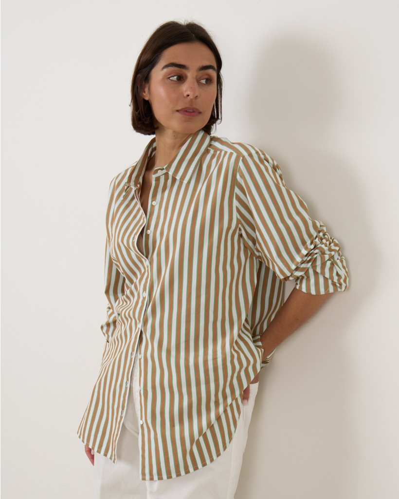 Beau Shirt Tobac Green