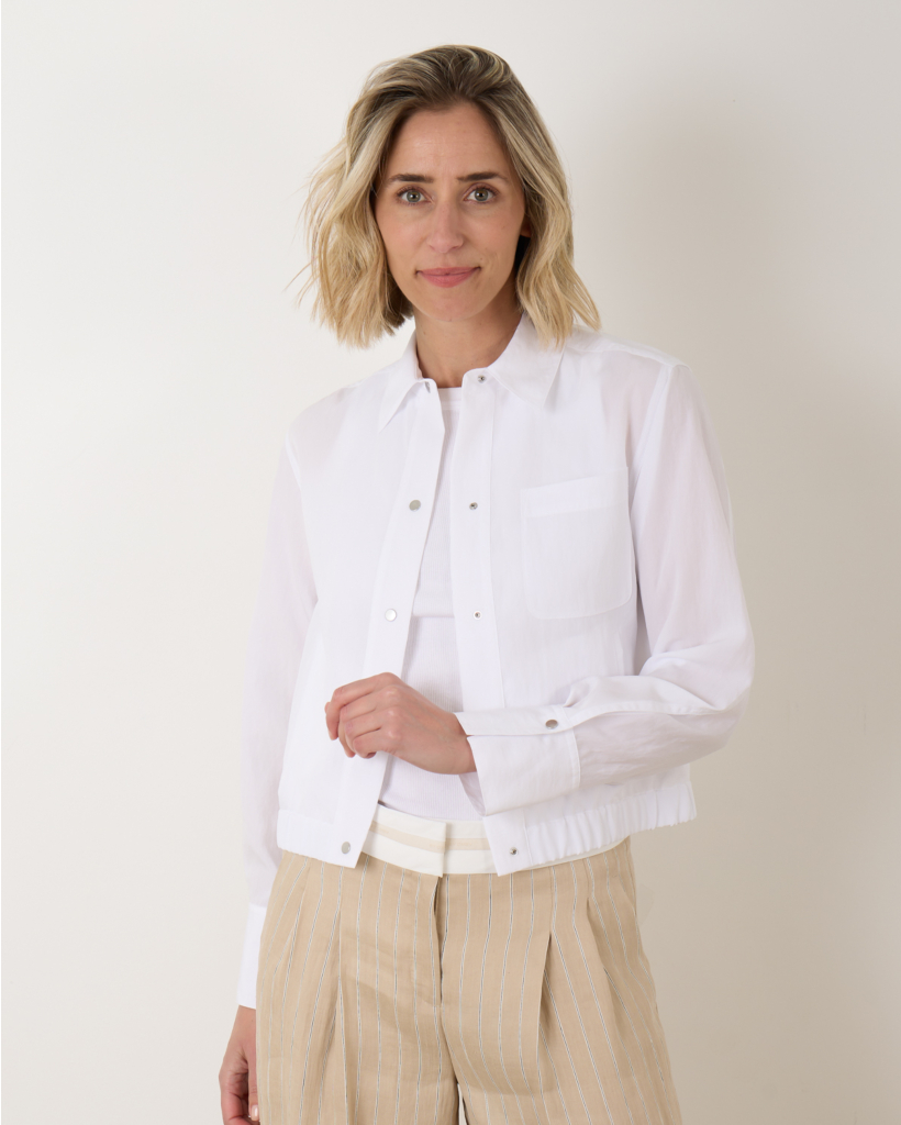 Summer Shirt Jacket Optic White