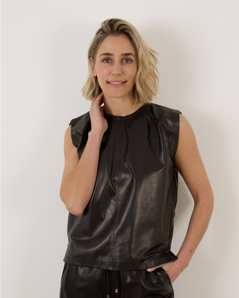 Beatrice Paper Blouse Black