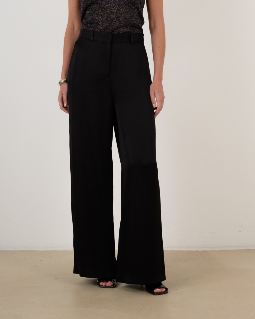 Alana Textured Viscose Trousers