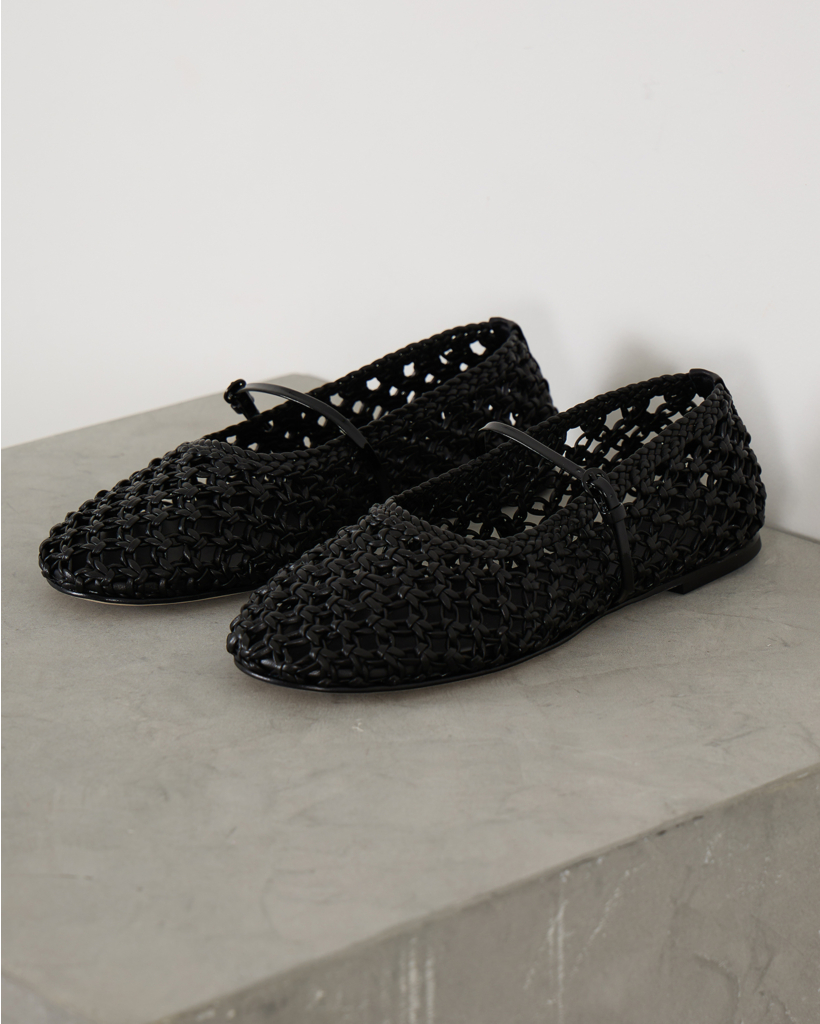 Balla Weave Flat Strap Black