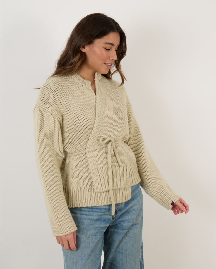 N°384 Ginza Chunky Cardigan Desert